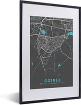 Fotolijst incl. Poster - Kaart - Stadskaart - Goirle - Plattegrond - 40x60 cm - Posterlijst
