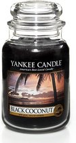 Bougie parfumée Yankee Candle Large Jar - Noix de coco noire