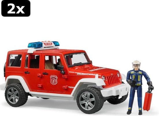 bruder Jeep Wrangler Rubicon Police avec Module Son et Lumière
