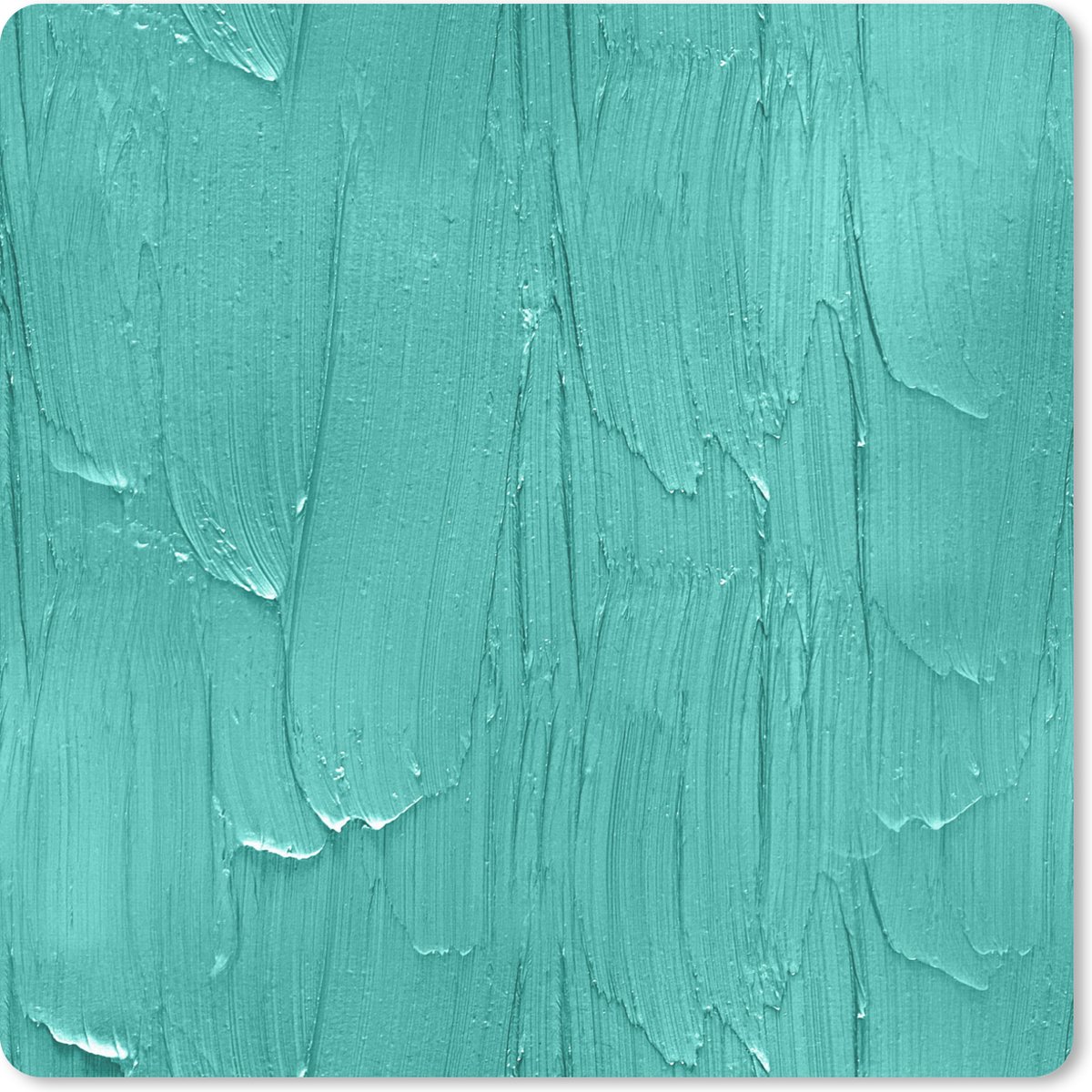 Muismat 30x30 cm - Mousepad Verf - Patronen - Turquoise - Muismatten