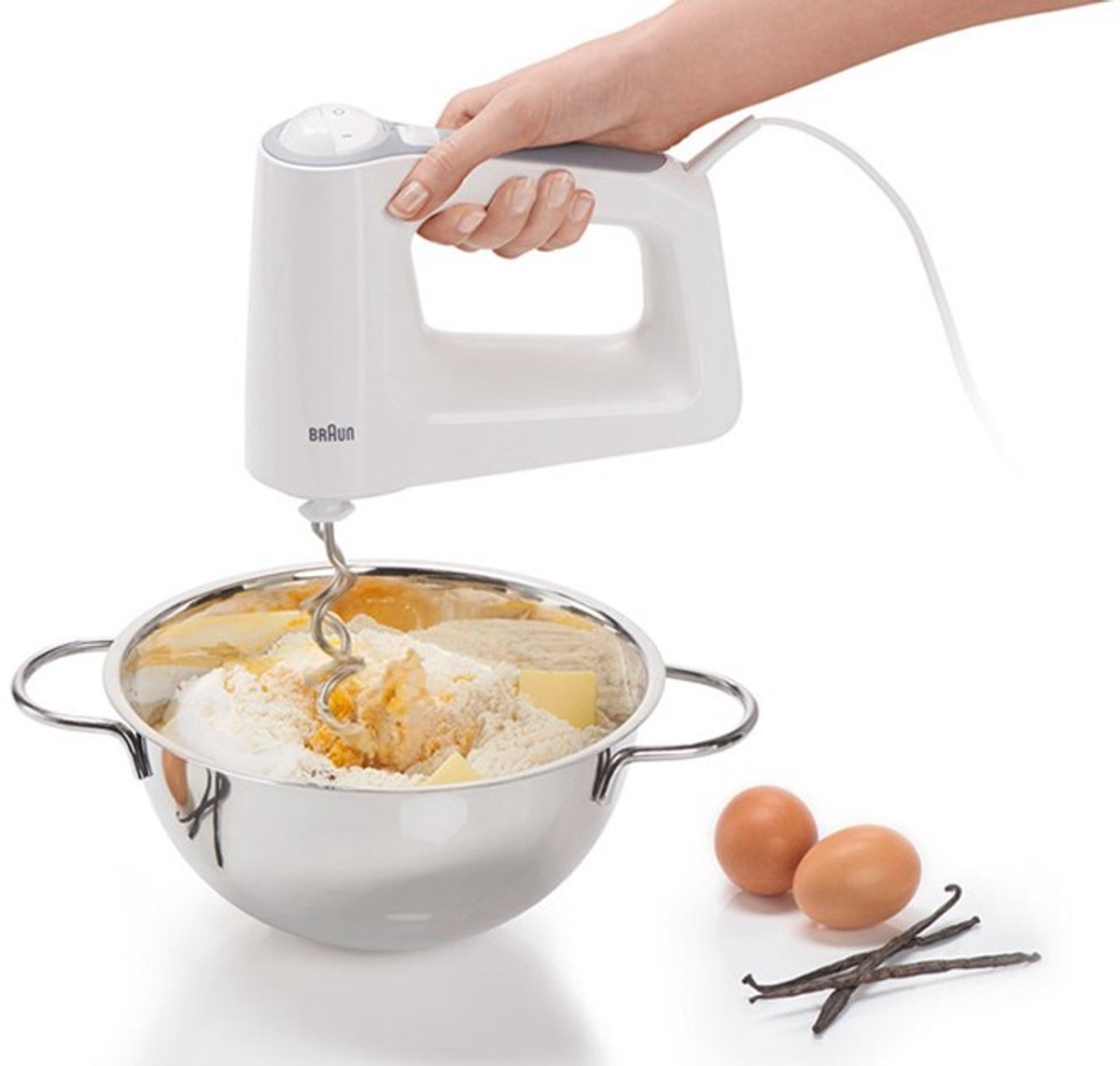 Bol.com Braun HM3107WH - MultiMix 3 - Handmixer aanbieding