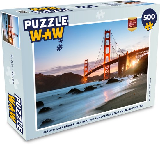Puzzle 1000 Pièces Golden Gate Bridge White Mountain - Super Deluxe, États-Unis