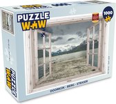 Puzzel Doorkijk - Berg - Steiger - Legpuzzel - Puzzel 1000 stukjes volwassenen