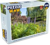 Puzzel Tuin met kleurrijke kleuren in de Franse tuin van Monet in Europa - Legpuzzel - Puzzel 500 stukjes