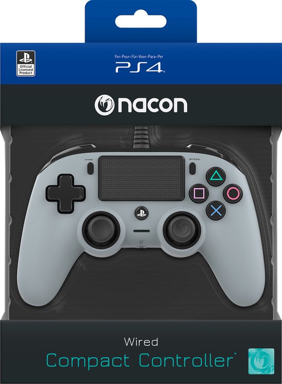 Nacon Compact Official Licensed Bedrade Controller - PS4 - Grijs - Nacon