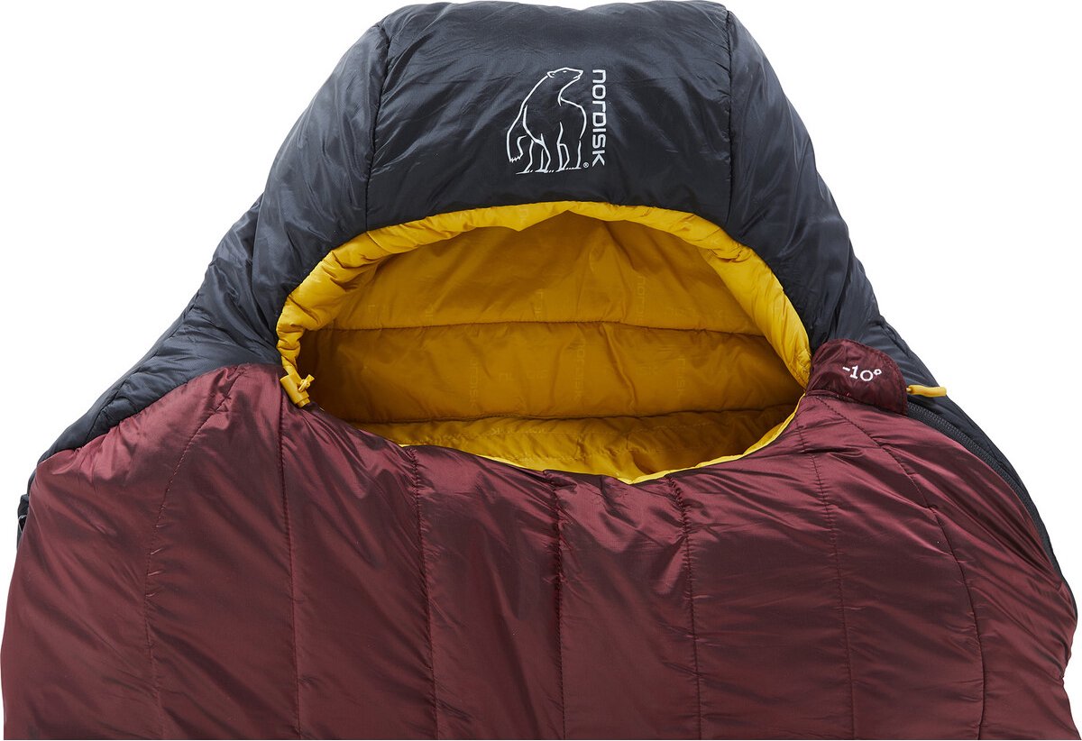 Nordisk Oscar -10° Mummy Slaapzak L, zwart/rood