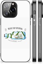 Smartphone Hoesje iPhone 14 Pro Max Bumper Hoesje met Zwarte rand Boho Bottle