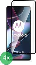 Geschikt Voor: Motorola Edge 30 Pro Full Screenprotector 4x - screen protector - volledige glas - bescherming - beschermglas - ZT Accessoires