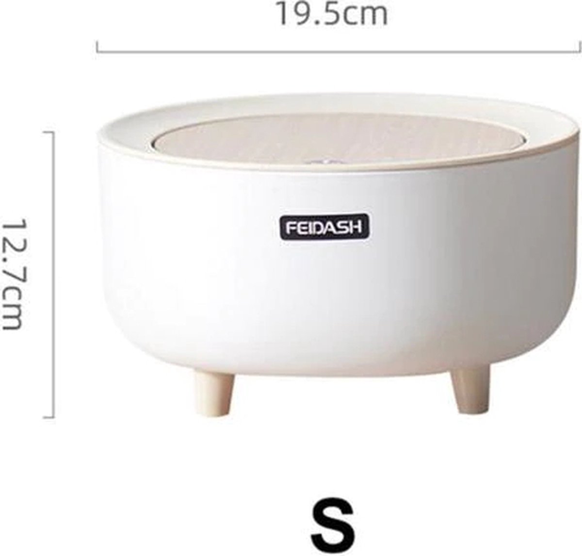 Reykentu 1 STKS 4L Kleine Keuken Compost Bin Rvs Mini Vuilnisbak Aanrecht Prullenbak Zilver