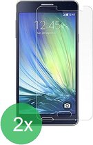 2x Screenprotector Tempered Glass Glazen Gehard Screen Protector 2.5D 9H (0.3mm) - Glasplaatje Geschikt voor: Samsung Galaxy A5 (2015) - Glas - bescherm - beschermglas - ZT Accessoires