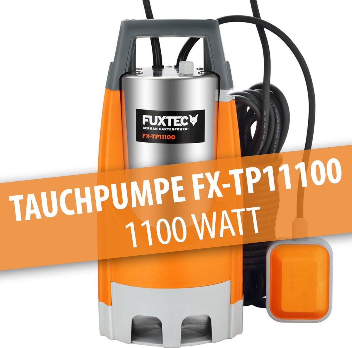 FUXTEC dompelpomp - vuilwaterpomp - vijverpomp - tuindompelpomp 1100 W - FX-TP11100