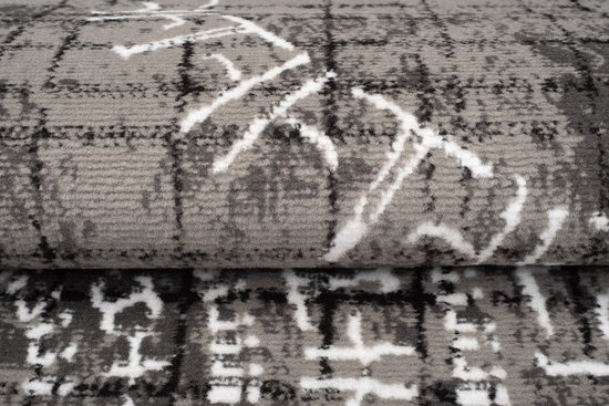 Tapis Tapiso Atena Grijs Tapis de Chambre Moderne Taille - 160x220