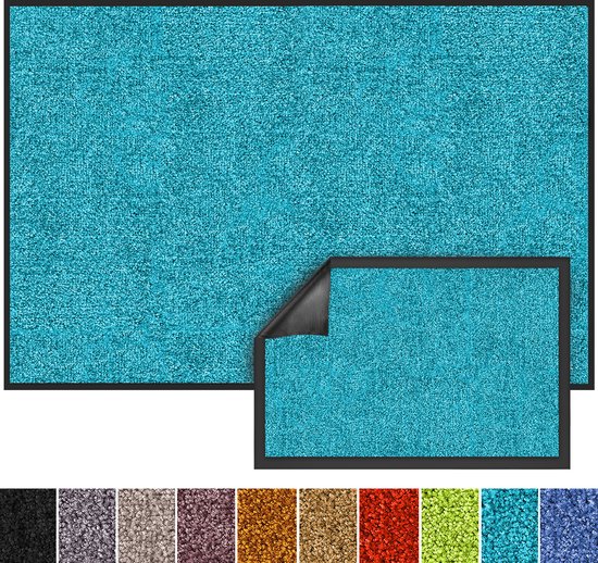 Karat Deurmat - Droogloopmat - Schoonloopmat - Rhine - Turquoise - 120 x 600 cm