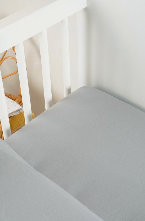 Bearmoss Set van 2 hoeslakens voor kinderen, mousseline-hoeslaken, 100% katoen, babyhoeslaken, 60 x 120 cm / 140 x 70 cm, reisbed, hoeslaken