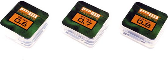 PB Products - Double Barrel Crimps Dull Black - 50 stuks - 0,6 mm van PB Products — afbeelding 3