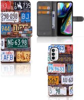 Wallet Book Case Motorola Moto G52 | Moto G82 GSM Hoesje Kentekenplaten