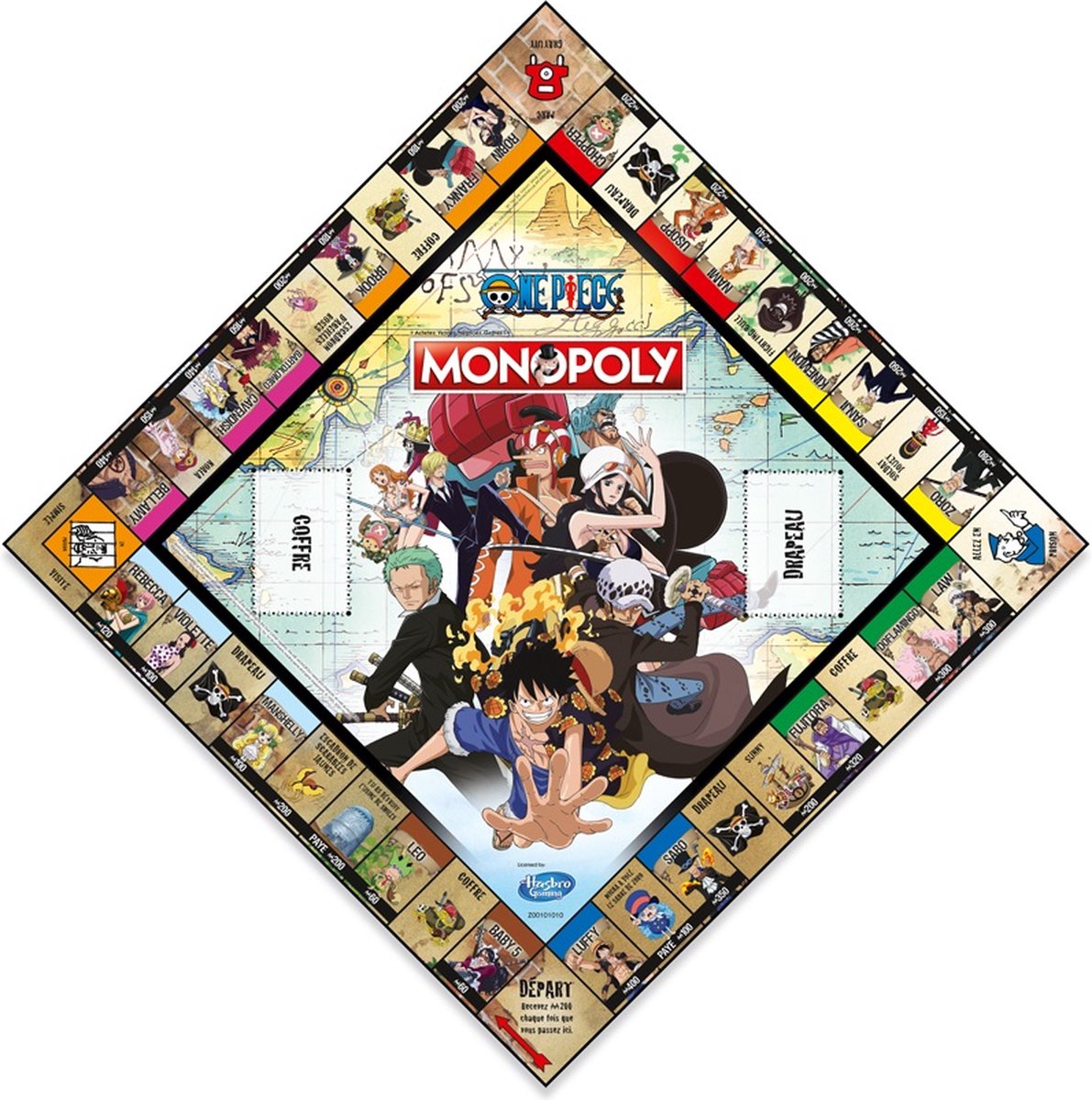 Winning moves One Piece jeu de plateau Monopoly *FRANCAIS*