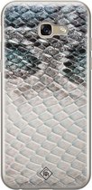 Casimoda® hoesje - Geschikt voor Samsung A5 2017 - Oh My Snake - Backcover - Siliconen/TPU - Blauw