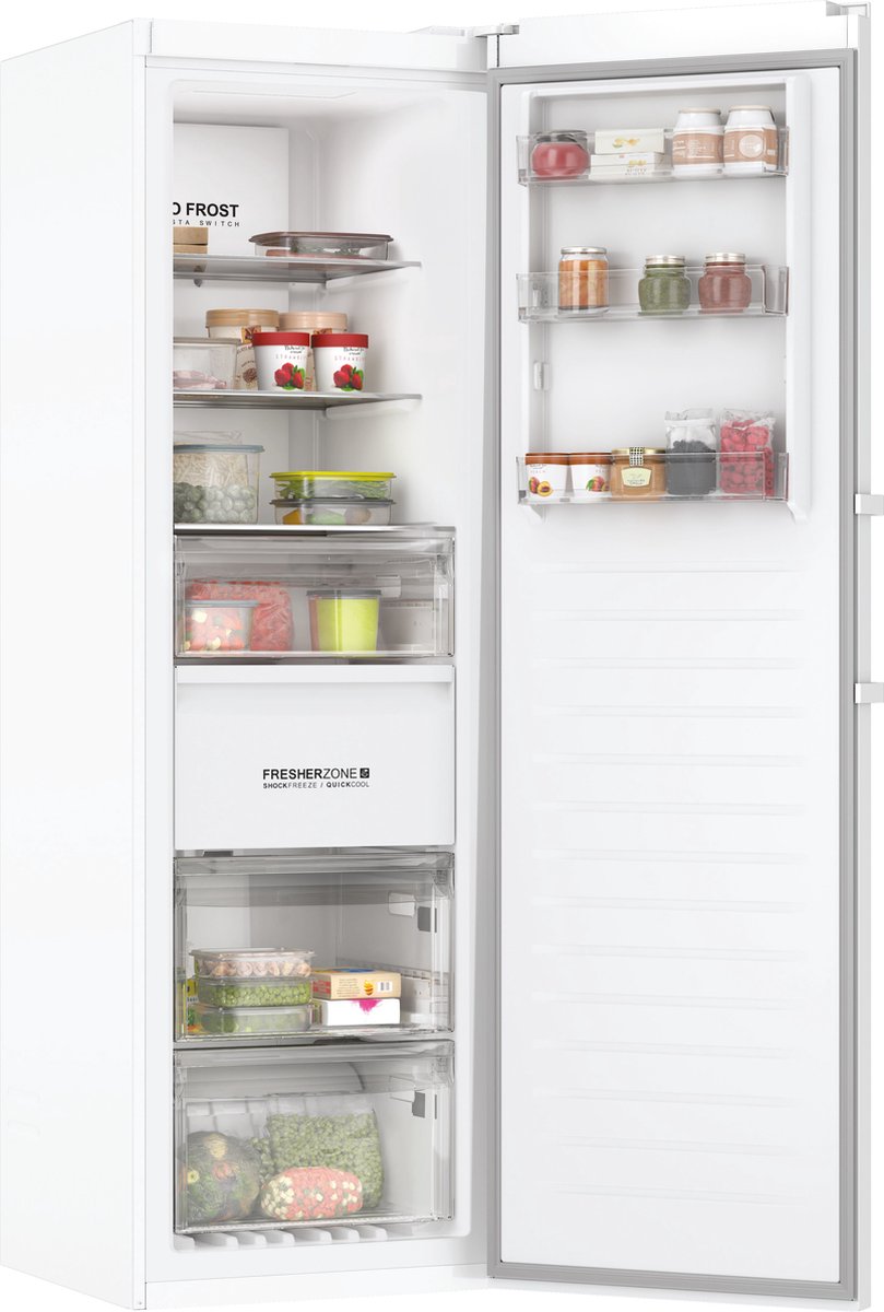 Haier H3F-330WEH1 Vriezer - 330 L - No Frost - Instaswitch Koelkast/Vriezer - hOn App - Fresher Zone - Wit