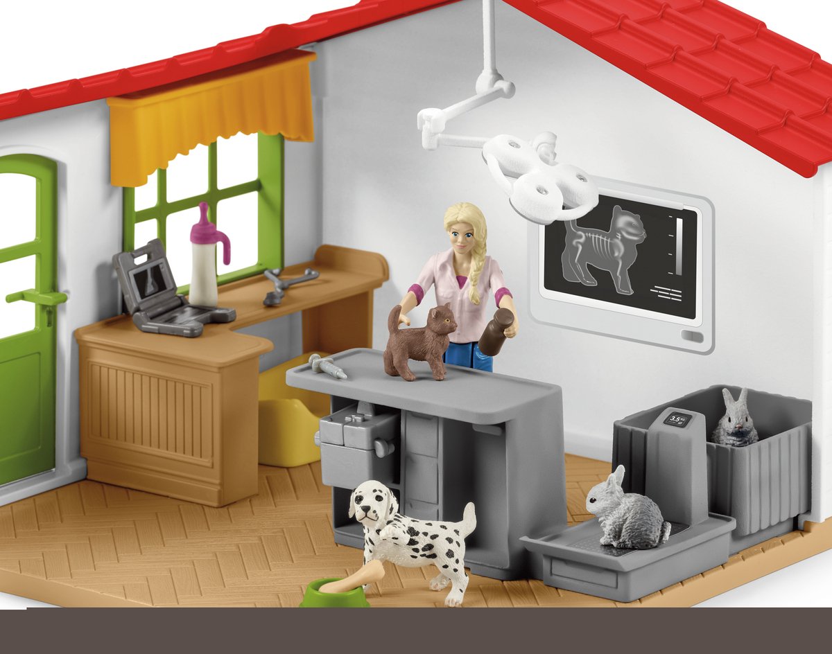 schleich FARM WORLD Speelfigurenset - Dierenarts Praktijk en Huisdieren - Kinderspeelgoed - vanaf 5 jaar - 27 Onderdelen - 42502 — afbeelding 15