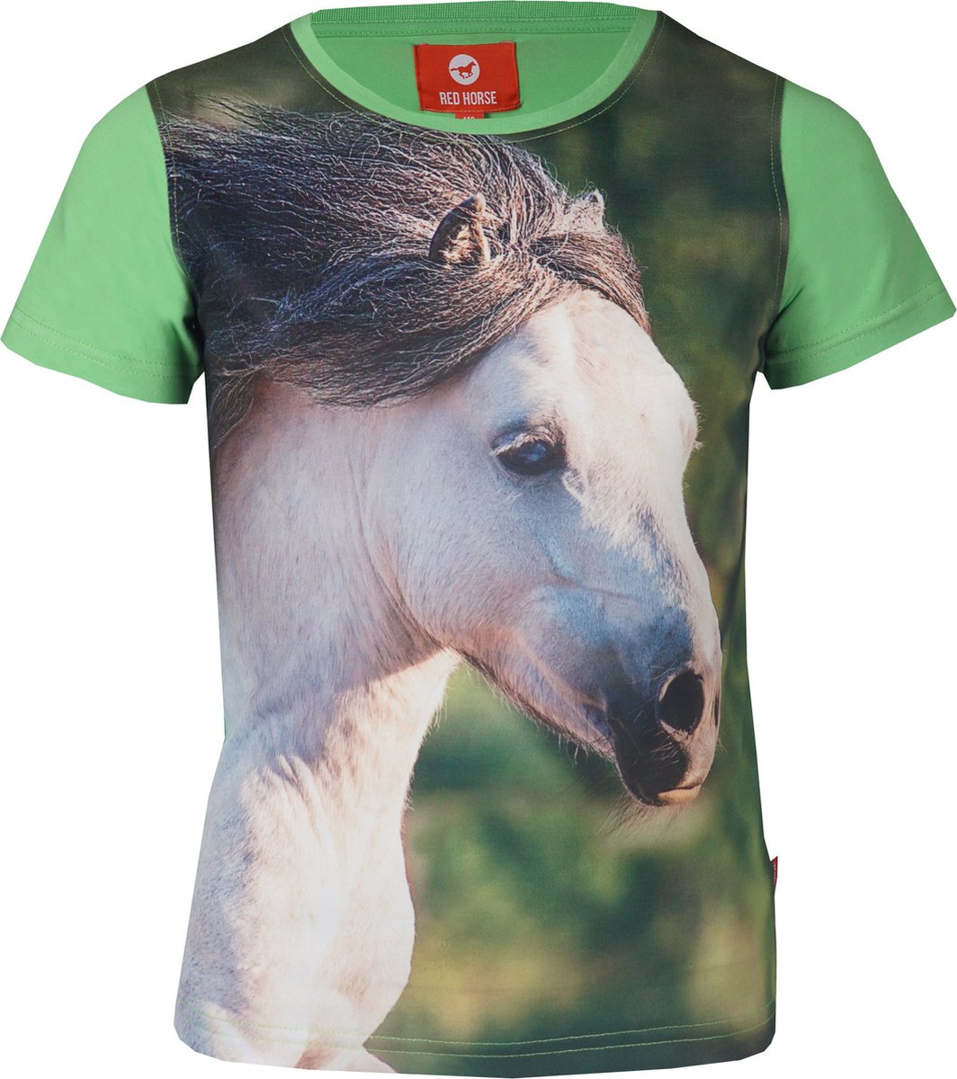 Horka - T-Shirt - Horsy - Groen - Maat 104
