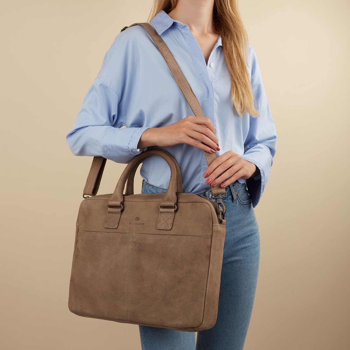 Micmacbags Malmö Laptoptas/ business tas Bruin