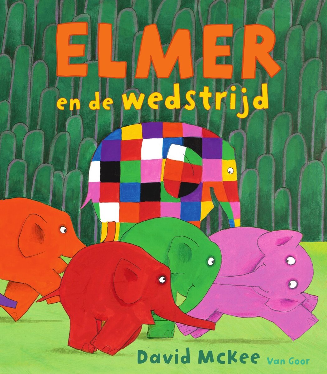 Omslag van Elmer en de wedstrijd van David McKee