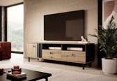 Tiroir de meuble - Meuble TV Marcos - Chêne - Anthracite - 165 cm