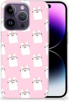 GSM Hoesje Geschikt voor iPhone 14 Pro Beschermhoesje Sleeping Cats