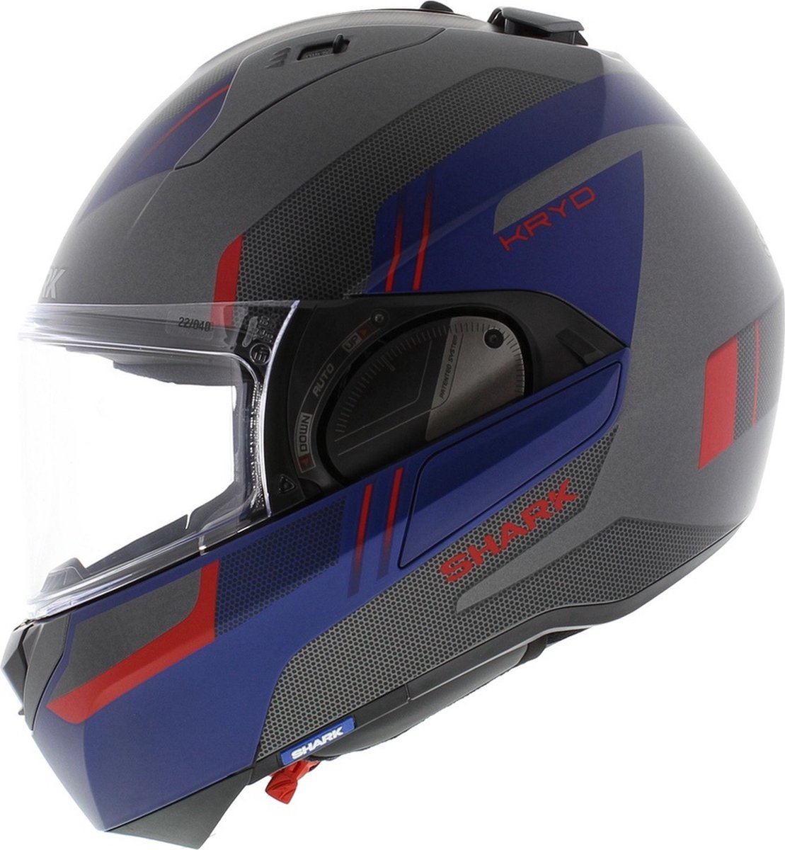 Casque Shark EVO ES System Kryd mat anthracite bleu rouge L 59-60