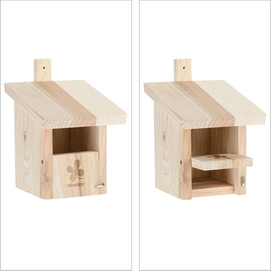 Luxus-Vogelhaus 46760e Designer nestkast voor vogels, van hout (eiken