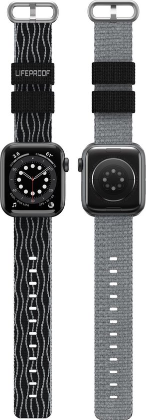 LifeProof Geschikt voor Apple Watch Bandje Nylon Zwart - Maat: 38 - 40 - 41mm
