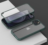 Mobiq - Rugged 360 Graden Full Body iPhone 14 Pro Max Hoesje - groen
