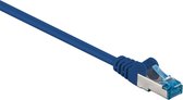 S/FTP CAT6a 10 Gigabit netwerkkabel / blauw - LSZH - 0,50 meter