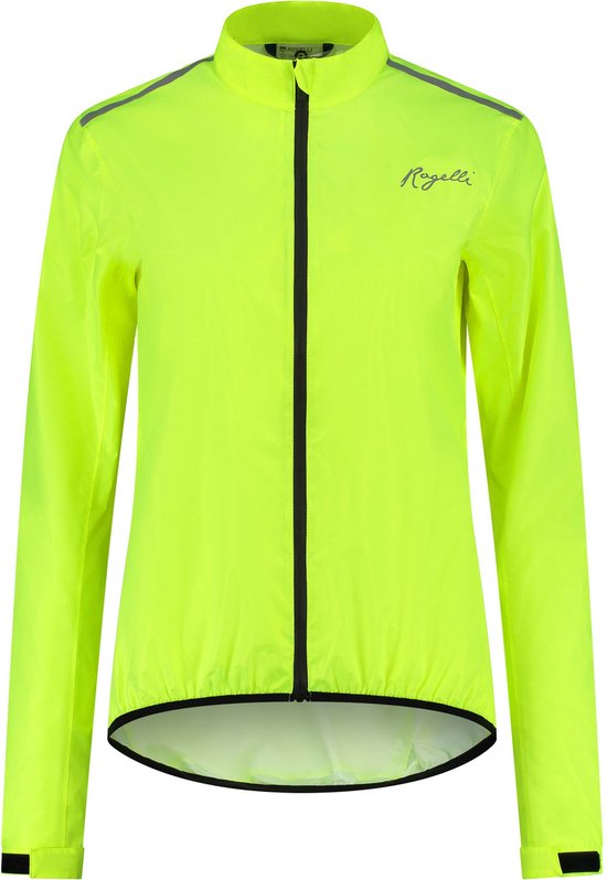 Rogelli Core Regenjas - Fietsregenjack - Dames - Fluor-Geel - Maat L