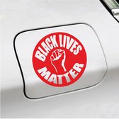 Bumpersticker - Black Lives Matter - 15 X 15 - Rood