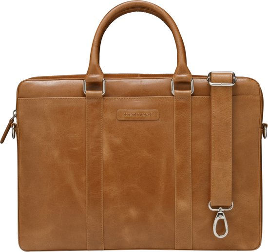 Marselisborg Leather Messenger Bag For Men - 14" Laptop Bag, Business Shoulder Bag, Handmade Full-Grain Leather - View #12