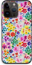 Case Company® - Hoesje geschikt voor iPhone 14 Pro Max hoesje - Little Flowers - Biologisch Afbreekbaar Telefoonhoesje - Bescherming alle Kanten en Schermrand