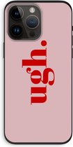 Case Company® - Hoesje geschikt voor iPhone 14 Pro Max hoesje - Ugh - Biologisch Afbreekbaar Telefoonhoesje - Bescherming alle Kanten en Schermrand