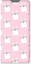 Bookcase Valentijn Cadeaus Xiaomi 12 Pro Smart Cover Hoesje Sleeping Cats