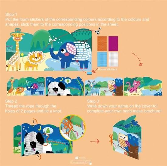 Mozaïek - Safari Dieren