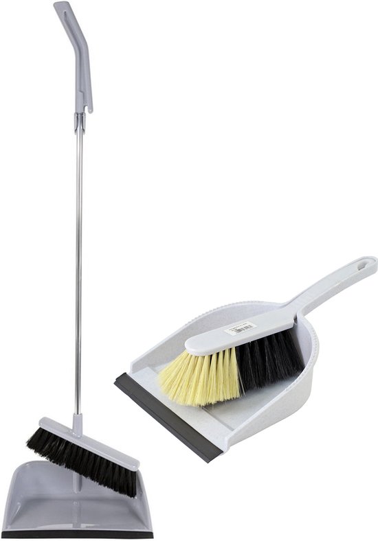 Pelle à poussière et porte-poussière Trendoz combi-set de 2 types - Manche long/court - Plastique