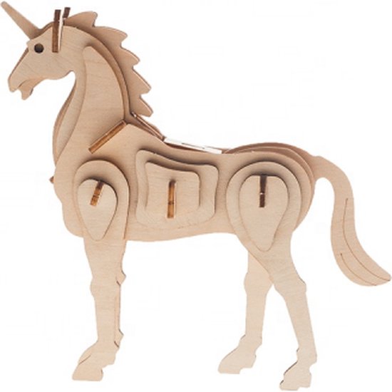 Pebaro 477/3 houten bouwset laser gesneden pennenhouder dinosaurus, 3D puzzel, knutselen met hout, houten puzzel, voorgesneden houten plaat, incl. schuurpapier, uitbreken, in elkaar steken, klaar