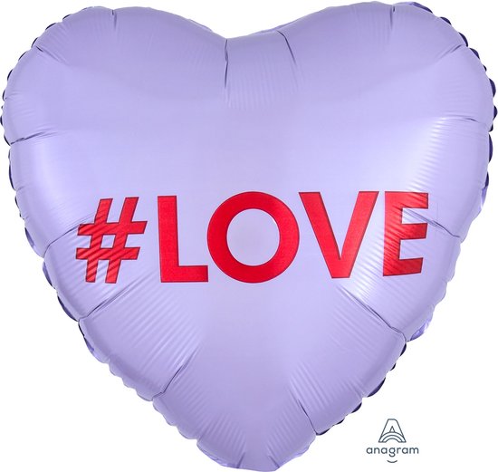 Amscan Folieballon Love 43 Cm Paars
