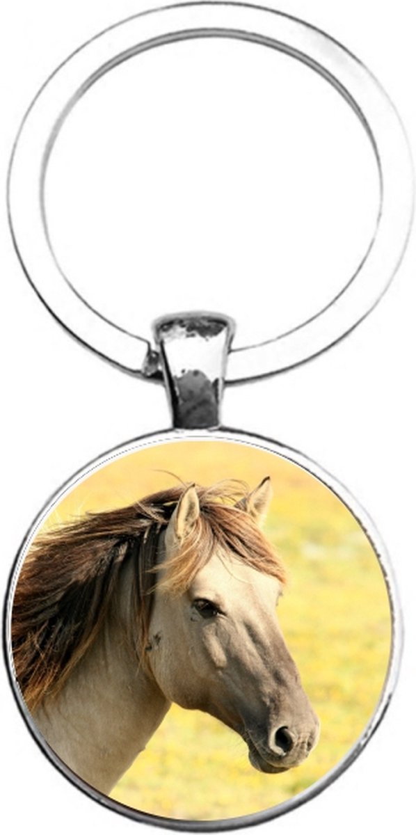 Sleutelhanger Glas - Paard