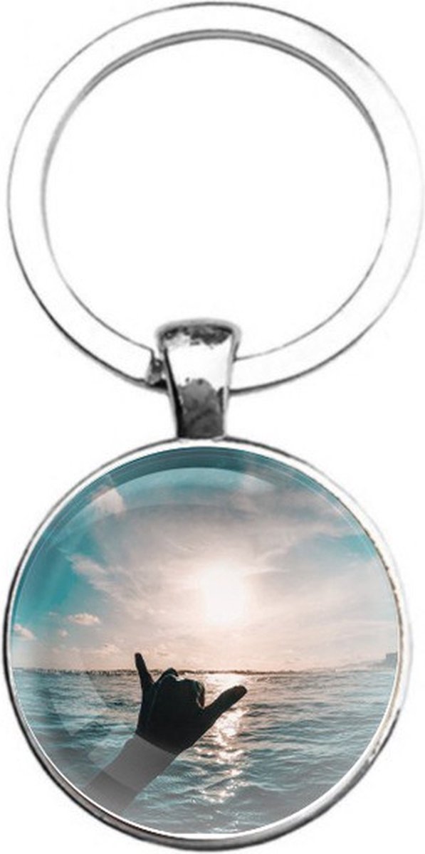 Sleutelhanger Glas - Zee