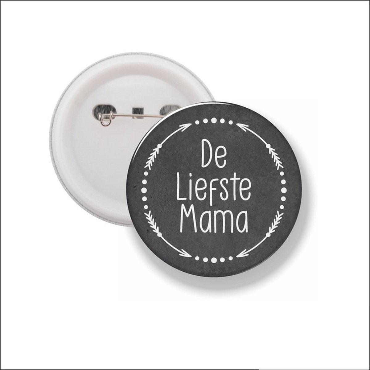 Button Met Speld 58 MM - De Liefste Mama