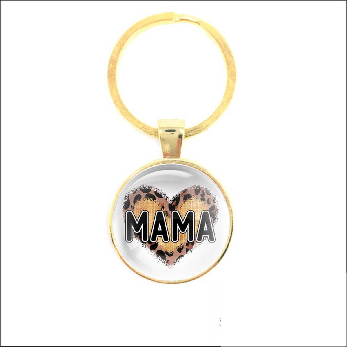Sleutelhanger Glas - Mama