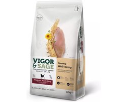 Vigor & Sage Hondenvoer Regular Well-Being Ginseng 12 kg