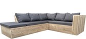 Wood4you - Lounge set 7 échafaudages bois 200x200 cm - coussins inclus (forme GL)